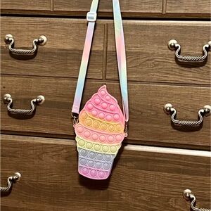 Colorful Ice Cream Pop It Crossbody Bag